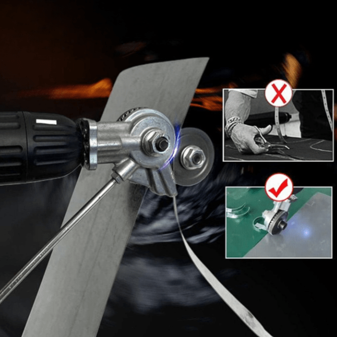 Perceuse à double tête pour couper la tôle - Outil de coupe de précision à 360