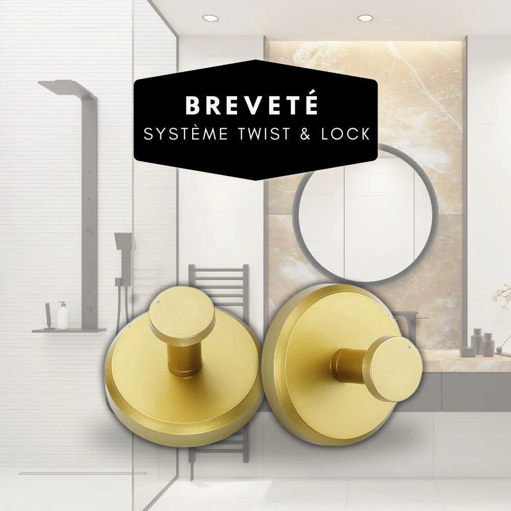 Ganci da parete Premium - Montaggio ultraresistente senza trapano (2+2 GRATIS)